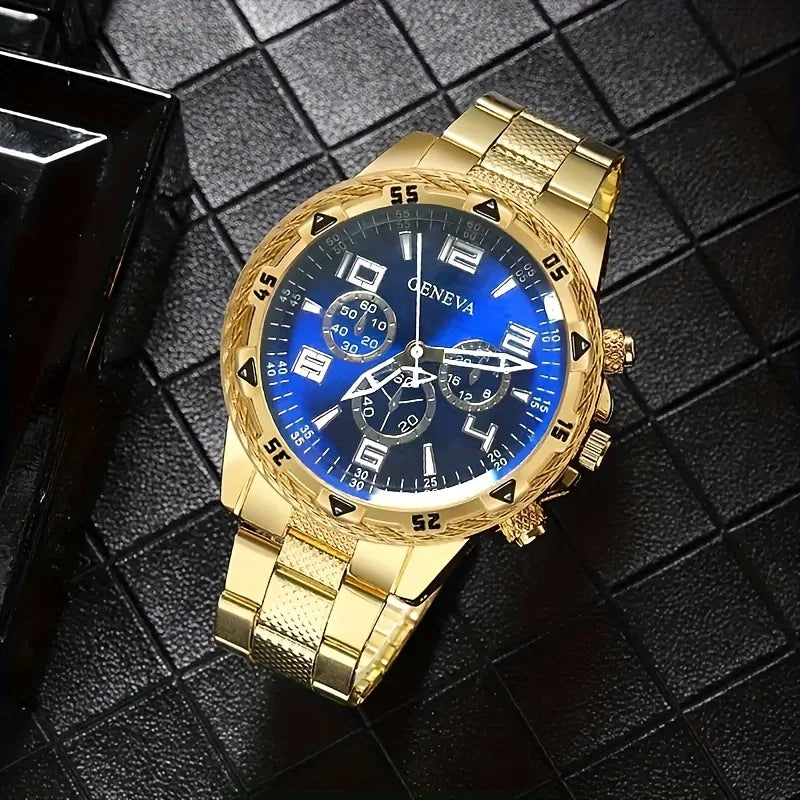 Signature Executive Watch & Bracelet Luxury Gift Set