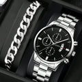 Signature Sterling Watch & Chain Executive Combo