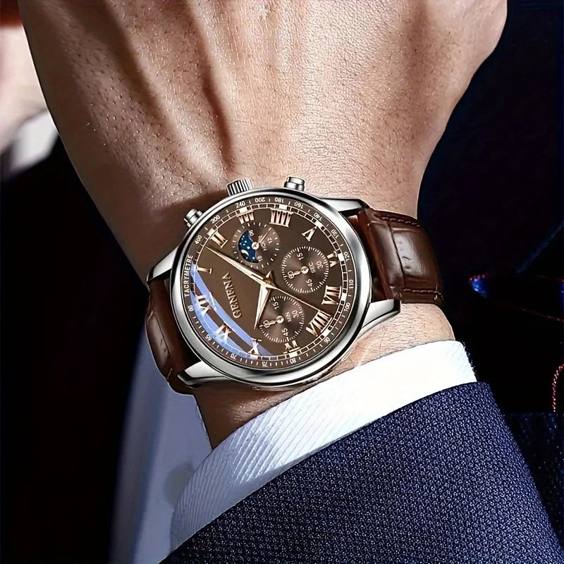 Signature Heritage Leather Chronograph