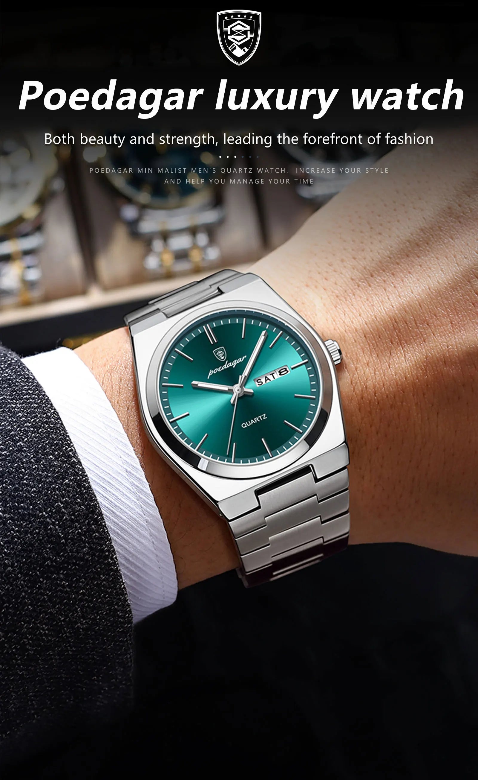Signature Executive Watch & Bracelet Luxury Gift Set