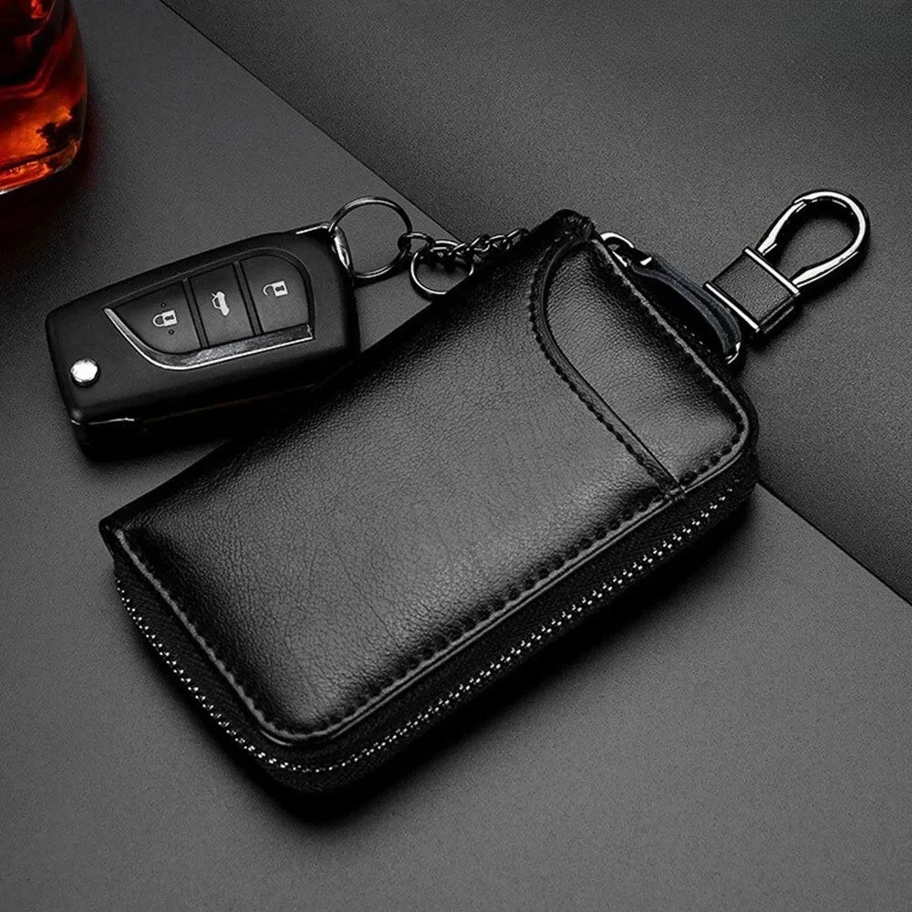 Signature Genuine Leather Key Organizer