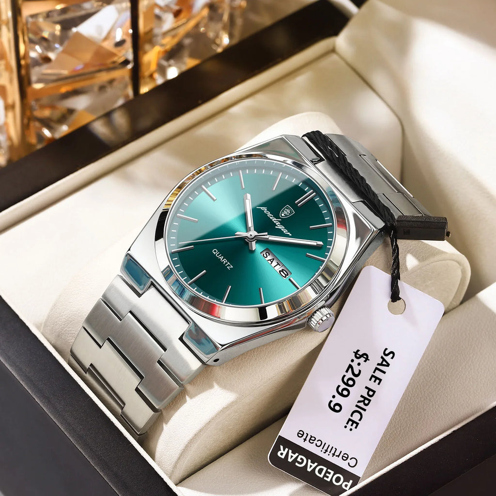 Signature Executive Watch & Bracelet Luxury Gift Set