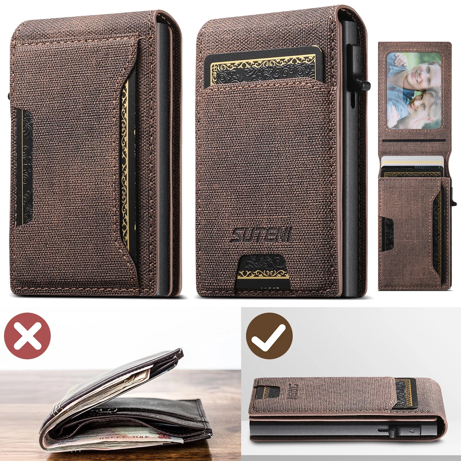 The Ascend Push-Out Leather Wallet
