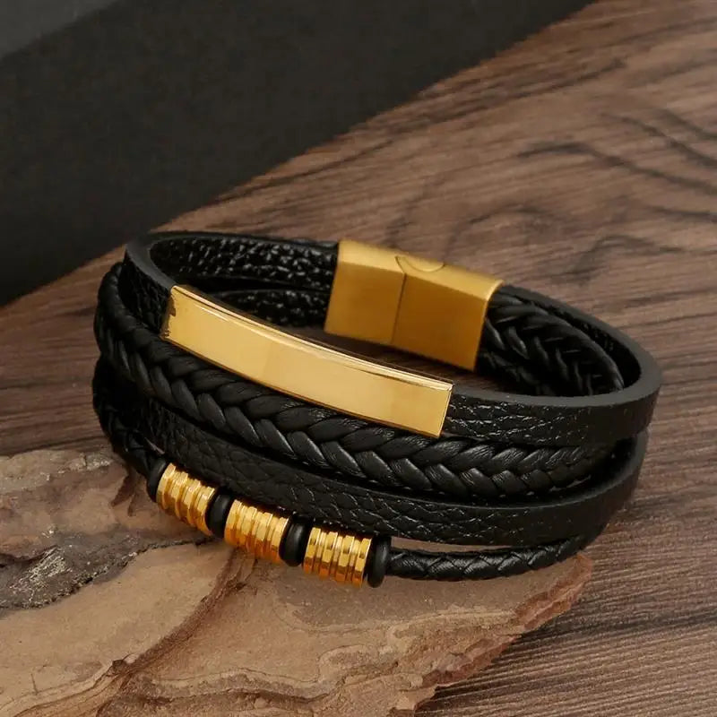 Signature Leather Braided Bracelet