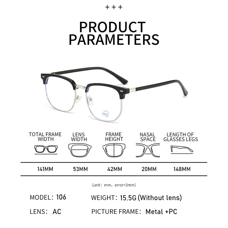 Signature Intellect Half-Frame Glasses