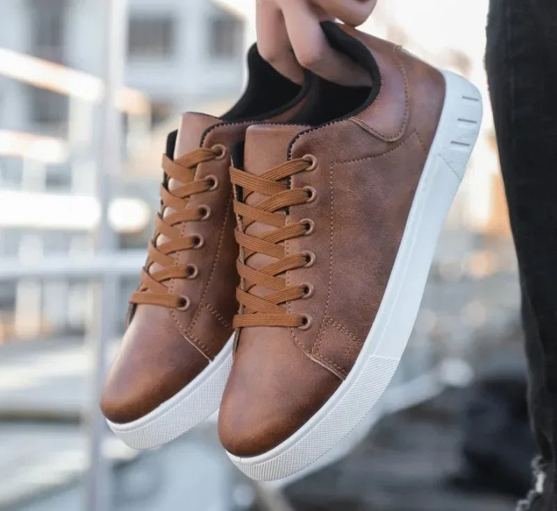 Signature Smart Casual Leather Sneakers for Men