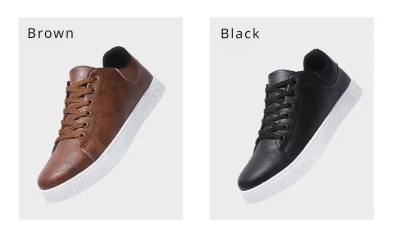 Signature Smart Casual Leather Sneakers for Men