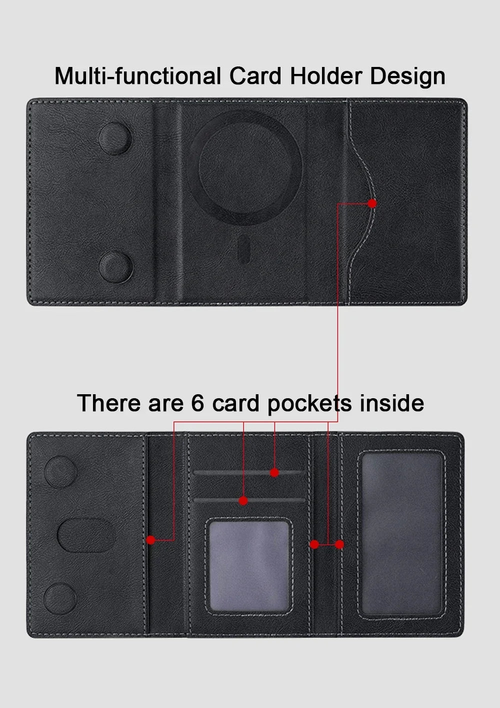 The Maverick MagSafe Leather Wallet Case