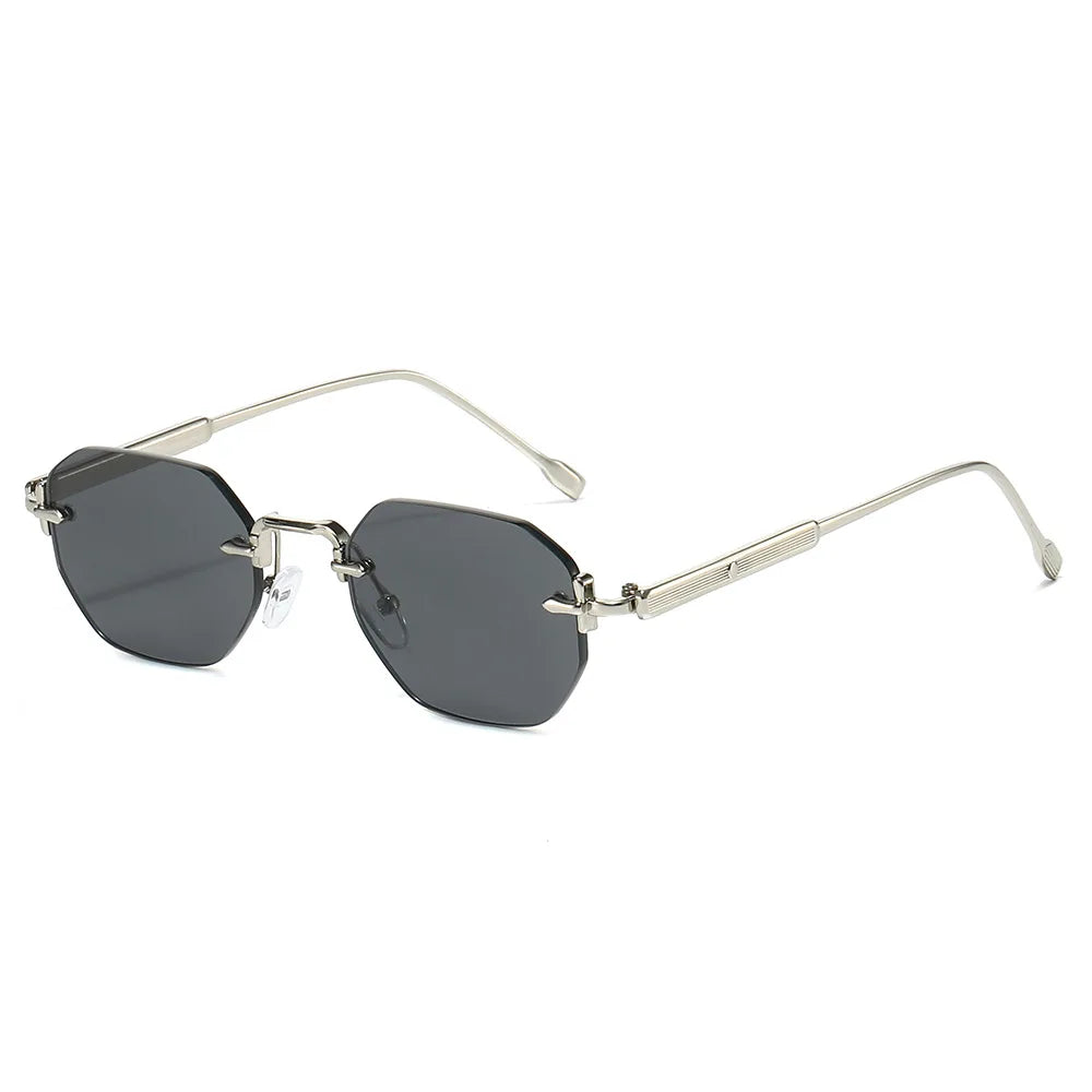 Signature Neo-Classic Rimless Sunglasses