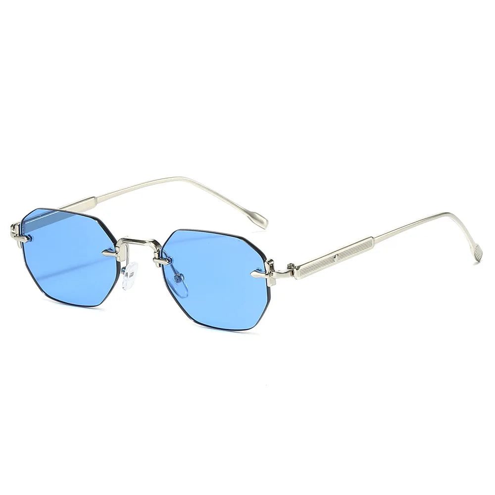 Signature Neo-Classic Rimless Sunglasses