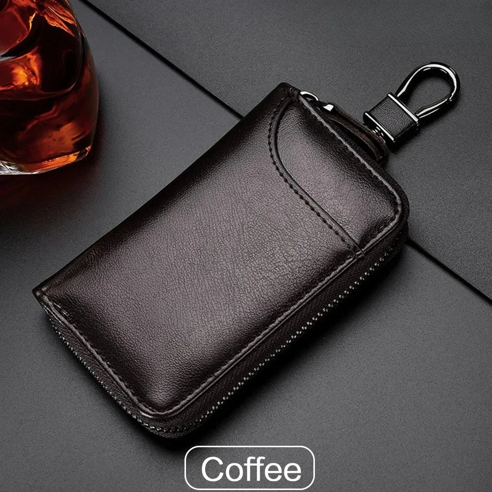 Signature Genuine Leather Key Organizer