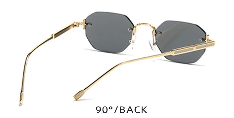 Signature Neo-Classic Rimless Sunglasses