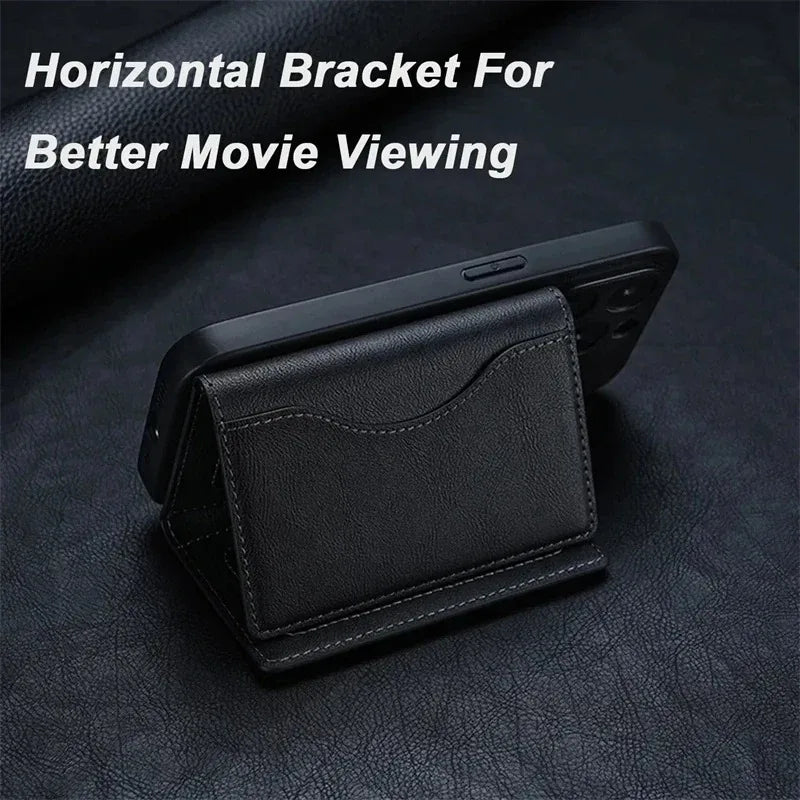 The Maverick MagSafe Leather Wallet Case