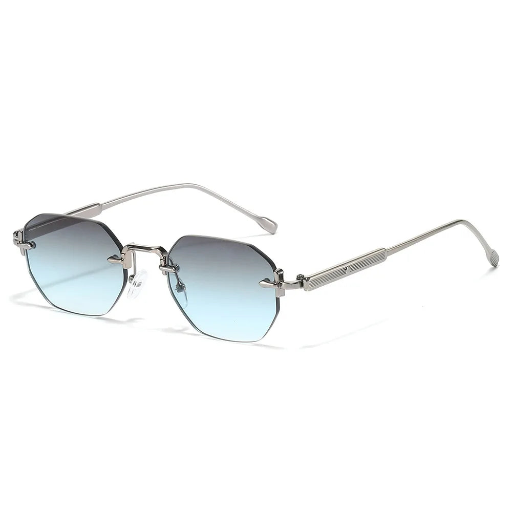 Signature Neo-Classic Rimless Sunglasses