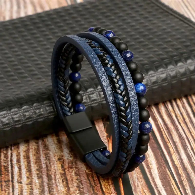 Signature Leather Braided Bracelet