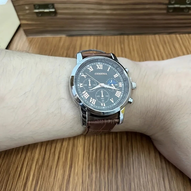 Signature Heritage Leather Chronograph