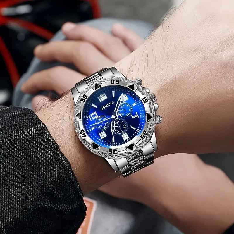 Signature Executive Watch & Bracelet Luxury Gift Set