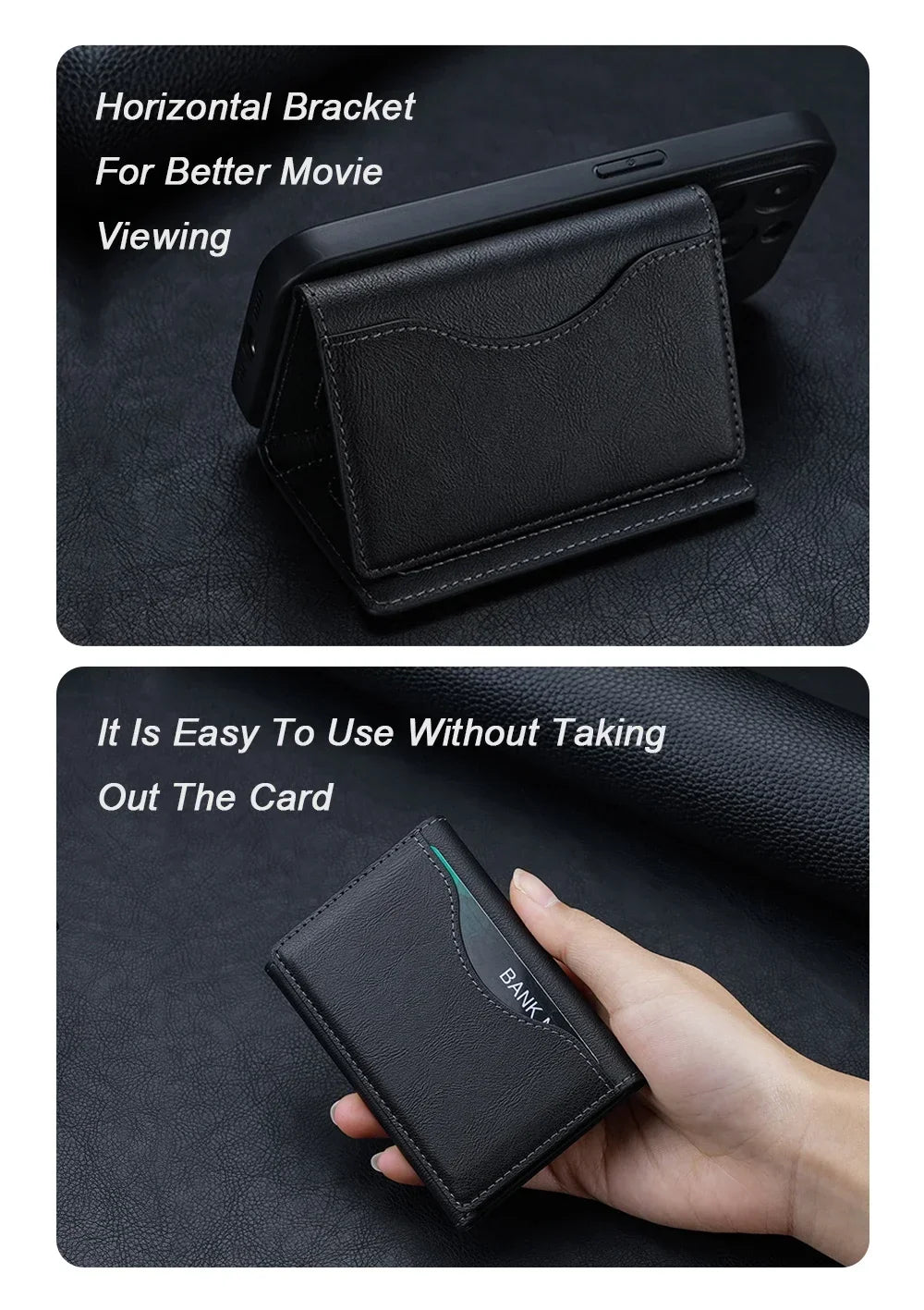 The Maverick MagSafe Leather Wallet Case