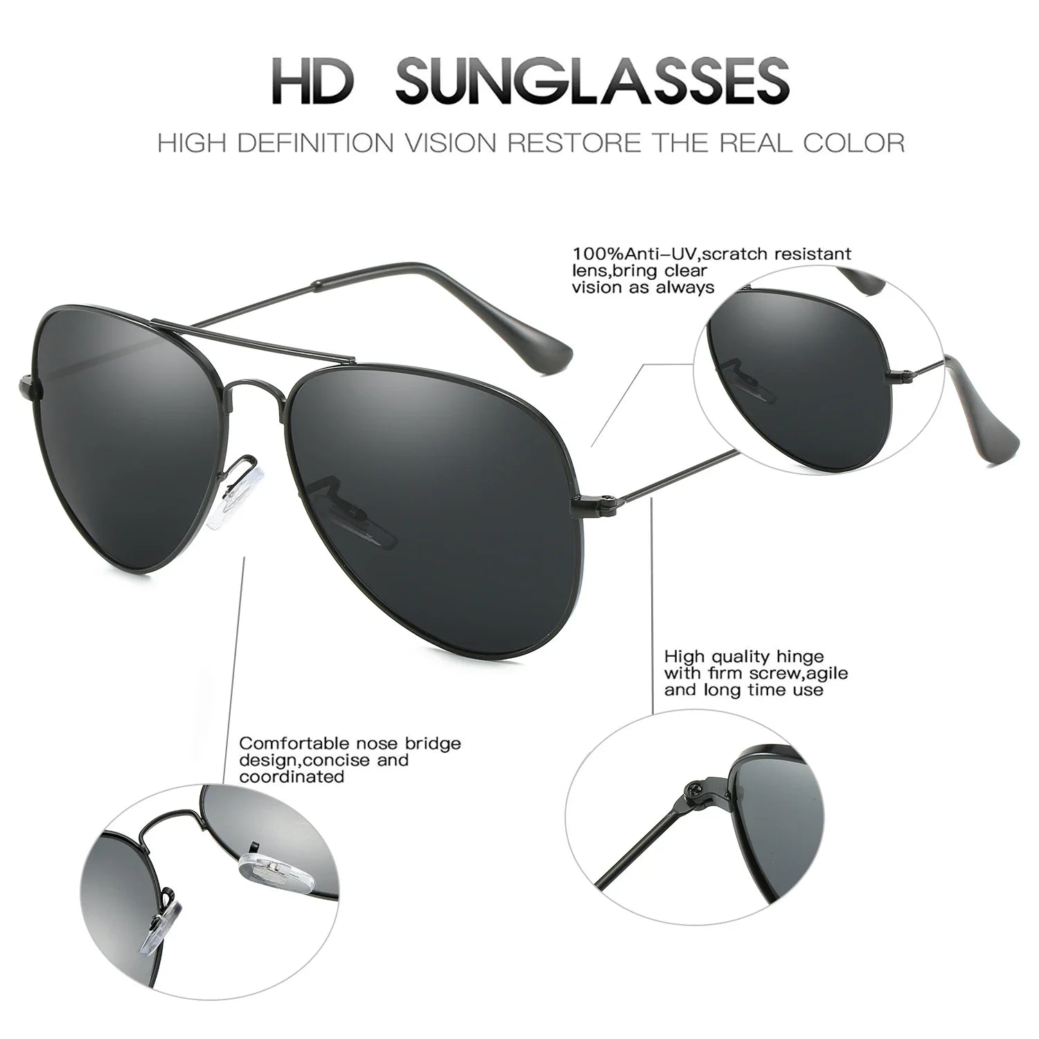 Signature Vantage Aviator Sunglasses