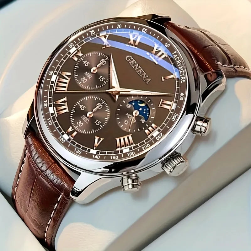 Signature Heritage Leather Chronograph